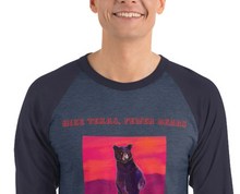 Load image into Gallery viewer, Hike Texas, Fewer Bears 3/4 sleeve raglan shirt