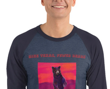 Load image into Gallery viewer, Hike Texas, Fewer Bears 3/4 sleeve raglan shirt
