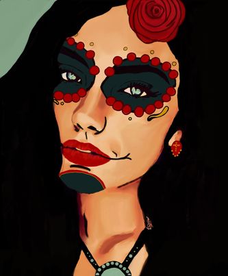 Day of the Dead 8 x 10 Print (New Version)