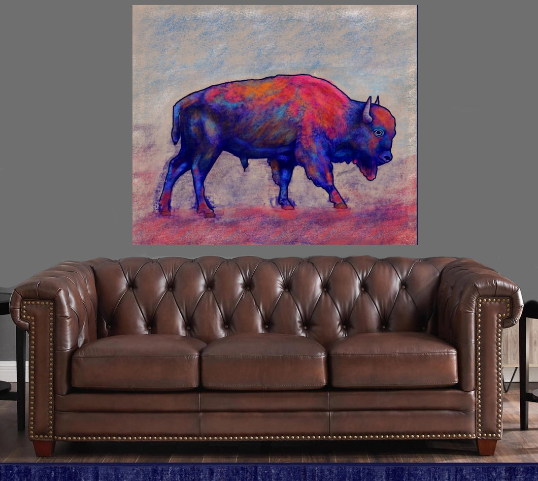 Bison 30” x 40” Canvas Print Wall Decor