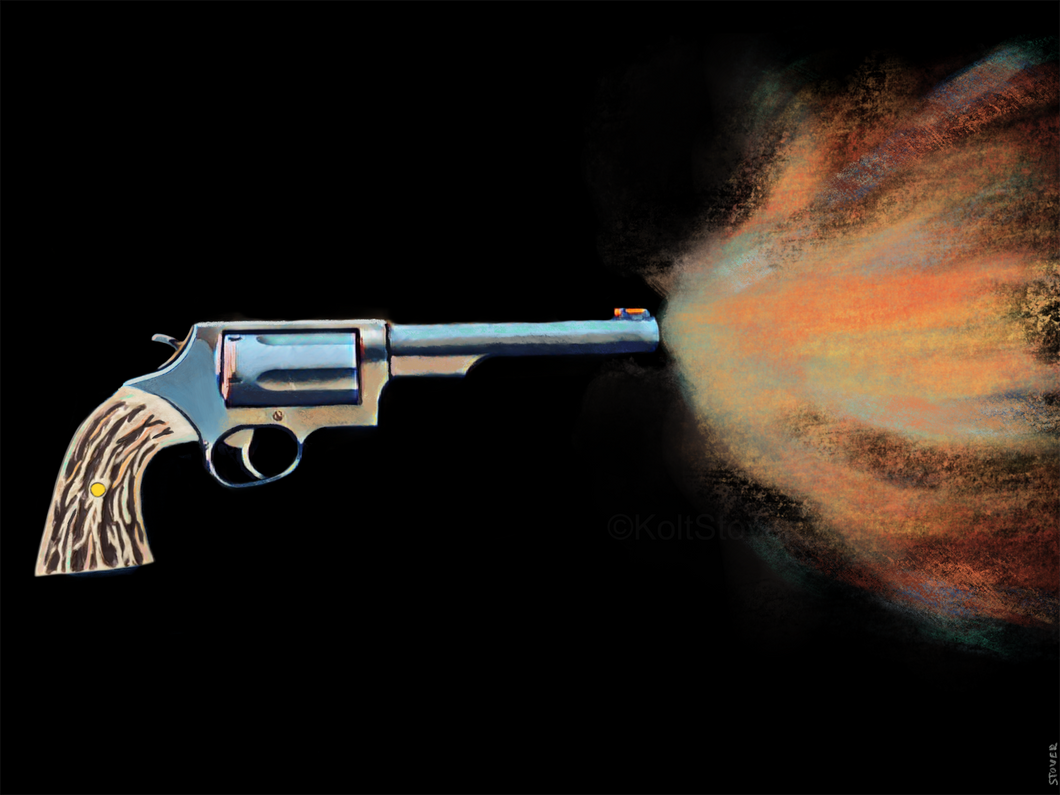 Revolver 18” x 24” Canvas Print