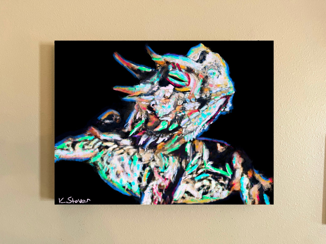 Horny Toad IV 18” x 24” Signed Canvas Print