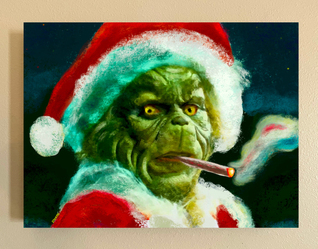 Grinch by Stover 18” x 24” Canvas Print