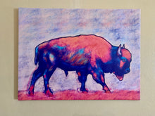 Load image into Gallery viewer, Bison 18&quot; x 24&quot; Canvas Print (Vibe Version)
