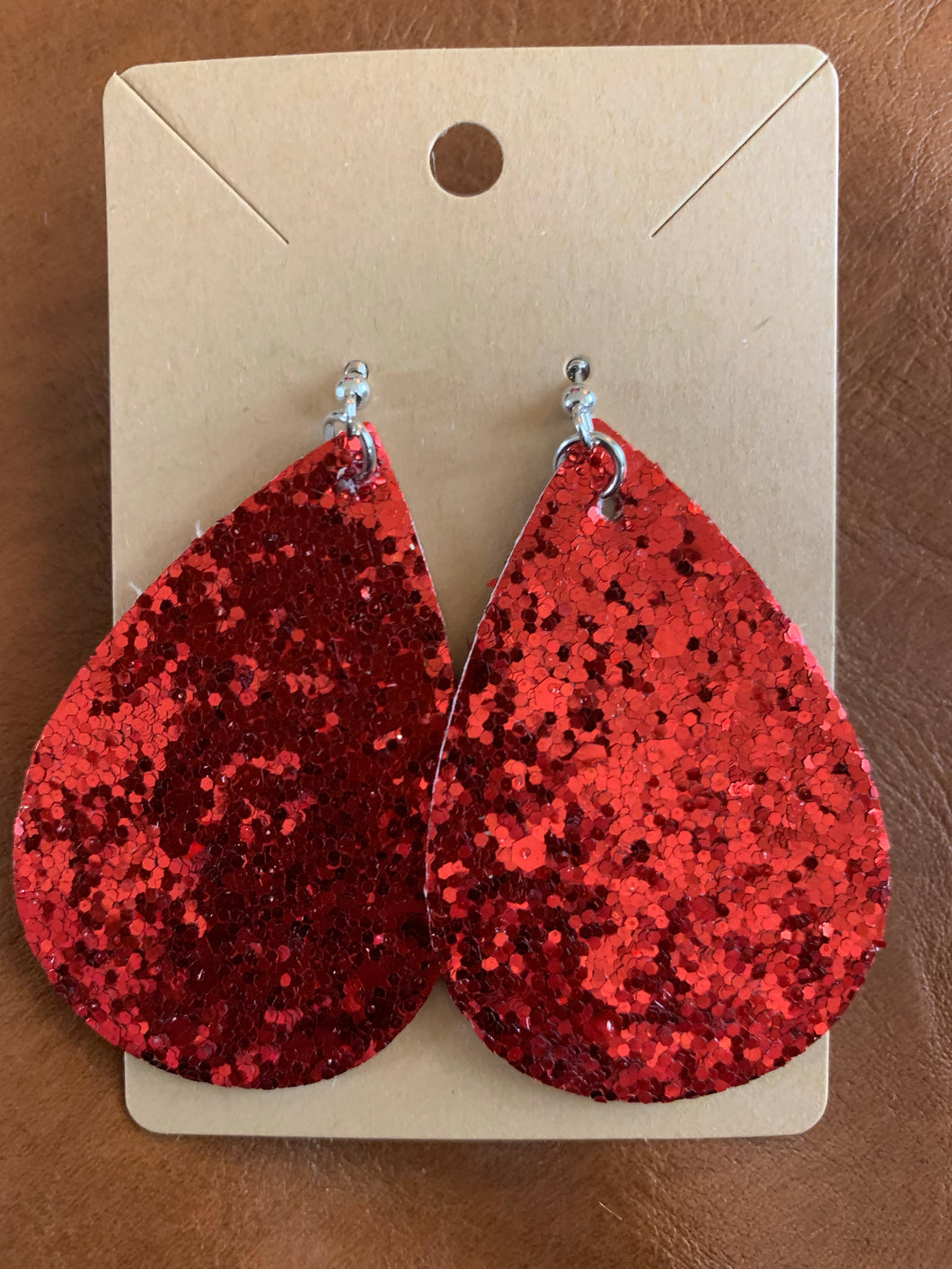 Wow Red Earrings