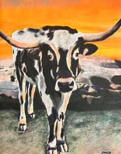 Load image into Gallery viewer, TX Longhorn at Enchanted Rock Signed Original
