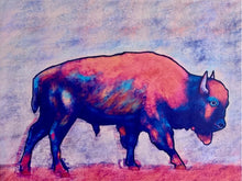 Load image into Gallery viewer, Bison 30” x 40” Canvas Print (Vibe Version)
