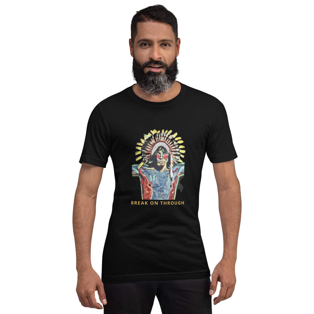 Morrison Headress (Break on Through) Short-sleeve unisex t-shirt